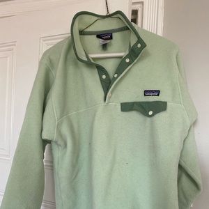 Patagonia Mint Green Pullover Fleece XS